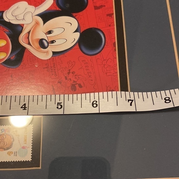 Mickey Mouse with Walt Disney postage stamp professional matted and framed - Picture 8 of 11